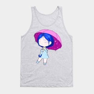 Cute chibi with umbrella Tank Top